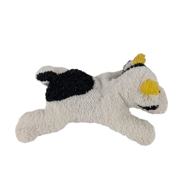 Russ Home Buddies Biff Cow #4163 Black White 7" Stuffed Animal Terry Cloth Vtg - Picture 3 of 7